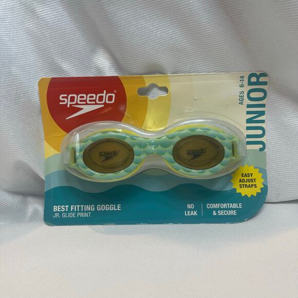 Speedo No Leak Adjustable Goggles Ages 6-14 - Picture 1 of 2
